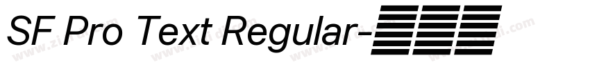 SF Pro Text Regular字体转换